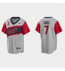 Men Los Angeles Angels 7 Jo Adell Men Nike Gray 2021 Little League Classic Game MLB Jersey Men Los Angeles Angels 7 Jo Adell Men Nike Gray 2021 Little League Classic Game MLB Jersey