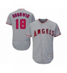 Mens Los Angeles Angels of Anaheim 18 Brian Goodwin Grey Road Flex Base Authentic Collection Baseball Jersey Mens Los Angeles Angels of Anaheim 18 Brian Goodwin Grey Road Flex Base Authentic Collection Baseball Jersey