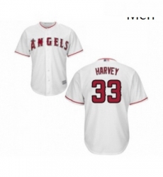 Mens Los Angeles Angels of Anaheim 33 Matt Harvey Replica White Home Cool Base Baseball Jersey Mens Los Angeles Angels of Anaheim 33 Matt Harvey Replica White Home Cool Base Baseball Jersey