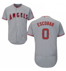 Mens Majestic Los Angeles Angels of Anaheim 0 Yunel Escobar Grey Flexbase Authentic Collection MLB Jersey Mens Majestic Los Angeles Angels of Anaheim 0 Yunel Escobar Grey Flexbase Authentic Collection MLB Jersey