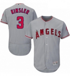 Mens Majestic Los Angeles Angels of Anaheim 3 Ian Kinsler Grey Road Flex Base Authentic Collection MLB Jersey Mens Majestic Los Angeles Angels of Anaheim 3 Ian Kinsler Grey Road Flex Base Authentic Collection MLB Jersey
