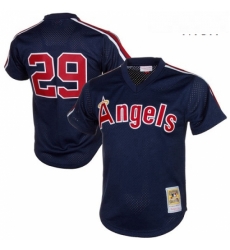 Mens Mitchell and Ness 1984 Los Angeles Angels of Anaheim 29 Rod Carew Replica Navy Blue Throwback MLB Jersey Mens Mitchell and Ness 1984 Los Angeles Angels of Anaheim 29 Rod Carew Replica Navy Blue Throwback MLB Jersey