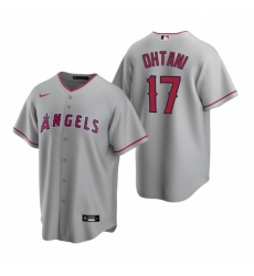 Mens Nike Los Angeles Angels 17 Shohei Ohtani Gray Road Stitched Baseball Jersey Mens Nike Los Angeles Angels 17 Shohei Ohtani Gray Road Stitched Baseball Jersey