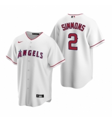 Mens Nike Los Angeles Angels 2 Andrelton Simmons White Home Stitched Baseball Jersey Mens Nike Los Angeles Angels 2 Andrelton Simmons White Home Stitched Baseball Jersey