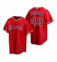 Mens Nike Los Angeles Angels 49 Julio Teheran Red Alternate Stitched Baseball Jersey Mens Nike Los Angeles Angels 49 Julio Teheran Red Alternate Stitched Baseball Jersey
