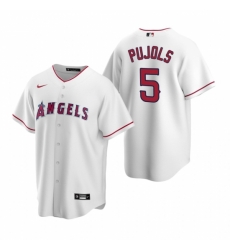 Mens Nike Los Angeles Angels 5 Albert Pujols White Home Stitched Baseball Jerse Mens Nike Los Angeles Angels 5 Albert Pujols White Home Stitched Baseball Jerse
