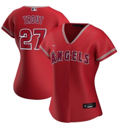 Los Angeles Angels 27 Mike Trout Nike Women Alternate 2020 MLB Player Jersey Red Los Angeles Angels 27 Mike Trout Nike Women Alternate 2020 MLB Player Jersey Red
