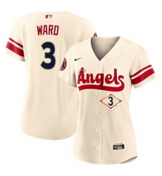 Women Los Angeles Angels 3 Taylor Ward 2022 Cream City Connect Stitched Baseball Jersey Women Los Angeles Angels 3 Taylor Ward 2022 Cream City Connect Stitched Baseball Jersey