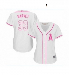 Womens Los Angeles Angels of Anaheim 33 Matt Harvey Replica White Fashion Cool Base Baseball Jersey Womens Los Angeles Angels of Anaheim 33 Matt Harvey Replica White Fashion Cool Base Baseball Jersey