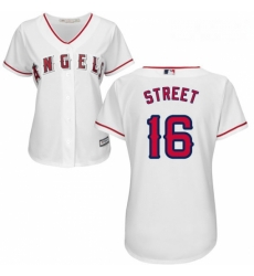 Womens Majestic Los Angeles Angels of Anaheim 16 Huston Street Replica White Home Cool Base MLB Jersey Womens Majestic Los Angeles Angels of Anaheim 16 Huston Street Replica White Home Cool Base MLB Jersey