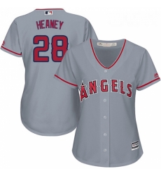 Womens Majestic Los Angeles Angels of Anaheim 28 Andrew Heaney Authentic Grey Road Cool Base MLB Jersey Womens Majestic Los Angeles Angels of Anaheim 28 Andrew Heaney Authentic Grey Road Cool Base MLB Jersey
