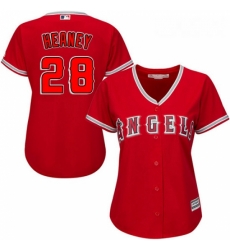 Womens Majestic Los Angeles Angels of Anaheim 28 Andrew Heaney Authentic Red Alternate MLB Jersey Womens Majestic Los Angeles Angels of Anaheim 28 Andrew Heaney Authentic Red Alternate MLB Jersey