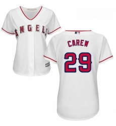 Womens Majestic Los Angeles Angels of Anaheim 29 Rod Carew Replica White Home Cool Base MLB Jersey Womens Majestic Los Angeles Angels of Anaheim 29 Rod Carew Replica White Home Cool Base MLB Jersey