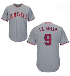 Angels #9 Tommy La Stella Grey Cool Base Stitched Youth Baseball Jersey Angels #9 Tommy La Stella Grey Cool Base Stitched Youth Baseball Jersey
