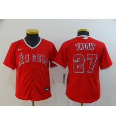 Youth Angels 27 Mike Trout Red Youth 2020 Nike Cool Base Jersey Youth Angels 27 Mike Trout Red Youth 2020 Nike Cool Base Jersey