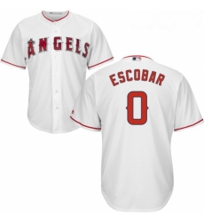 Youth Majestic Los Angeles Angels of Anaheim 0 Yunel Escobar Replica White Home Cool Base MLB Jersey Youth Majestic Los Angeles Angels of Anaheim 0 Yunel Escobar Replica White Home Cool Base MLB Jersey