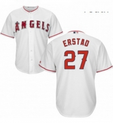 Youth Majestic Los Angeles Angels of Anaheim 27 Darin Erstad Authentic White Home Cool Base MLB Jersey Youth Majestic Los Angeles Angels of Anaheim 27 Darin Erstad Authentic White Home Cool Base MLB Jersey