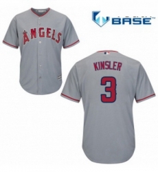 Youth Majestic Los Angeles Angels of Anaheim 3 Ian Kinsler Authentic Grey Road Cool Base MLB Jersey Youth Majestic Los Angeles Angels of Anaheim 3 Ian Kinsler Authentic Grey Road Cool Base MLB Jersey