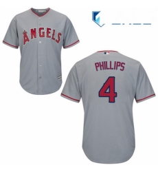 Youth Majestic Los Angeles Angels of Anaheim 4 Brandon Phillips Replica Grey Road Cool Base MLB Jersey Youth Majestic Los Angeles Angels of Anaheim 4 Brandon Phillips Replica Grey Road Cool Base MLB Jersey