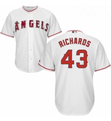 Youth Majestic Los Angeles Angels of Anaheim 43 Garrett Richards Replica White Home Cool Base MLB Jersey Youth Majestic Los Angeles Angels of Anaheim 43 Garrett Richards Replica White Home Cool Base MLB Jersey