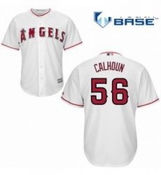 Youth Majestic Los Angeles Angels of Anaheim 56 Kole Calhoun Authentic White Home Cool Base MLB Jersey Youth Majestic Los Angeles Angels of Anaheim 56 Kole Calhoun Authentic White Home Cool Base MLB Jersey