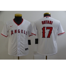 Youth Nike Los Angeles Angels #17 Shohei Ohtani White Home Stitched Baseball Jersey Youth Nike Los Angeles Angels #17 Shohei Ohtani White Home Stitched Baseball Jersey