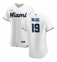 Men Miami Marlins 19 Miguel Rojas Men Nike White Home 2020 Flex Base Player MLB Jersey Men Miami Marlins 19 Miguel Rojas Men Nike White Home 2020 Flex Base Player MLB Jersey