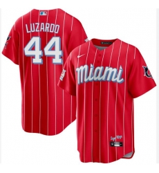 Men Miami Marlins 44 Jesus Luzardo Red Flex Base Stitched Baseball Jersey Men Miami Marlins 44 Jesus Luzardo Red Flex Base Stitched Baseball Jersey