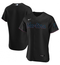Men Miami Marlins Men Nike Black Alternate 2020 Flex Base MLB Jersey Men Miami Marlins Men Nike Black Alternate 2020 Flex Base MLB Jersey