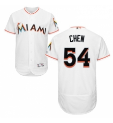 Mens Majestic Miami Marlins 54 Wei Yin Chen White Home Flex Base Authentic Collection MLB Jersey Mens Majestic Miami Marlins 54 Wei Yin Chen White Home Flex Base Authentic Collection MLB Jersey
