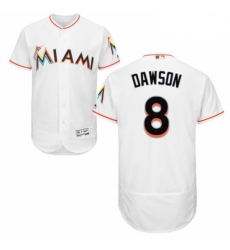 Mens Majestic Miami Marlins 8 Andre Dawson White Home Flex Base Authentic Collection MLB Jersey Mens Majestic Miami Marlins 8 Andre Dawson White Home Flex Base Authentic Collection MLB Jersey