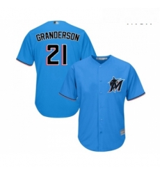 Mens Miami Marlins 21 Curtis Granderson Replica Blue Alternate 1 Cool Base Baseball Jersey Mens Miami Marlins 21 Curtis Granderson Replica Blue Alternate 1 Cool Base Baseball Jersey