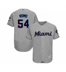 Mens Miami Marlins 54 Sergio Romo Grey Road Flex Base Authentic Collection Baseball Jersey Mens Miami Marlins 54 Sergio Romo Grey Road Flex Base Authentic Collection Baseball Jersey