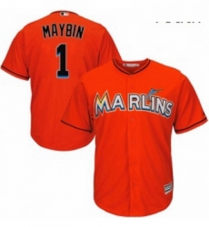 Youth Majestic Miami Marlins 1 Cameron Maybin Authentic Orange Alternate 1 Cool Base MLB Jersey Youth Majestic Miami Marlins 1 Cameron Maybin Authentic Orange Alternate 1 Cool Base MLB Jersey