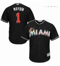 Youth Majestic Miami Marlins 1 Cameron Maybin Replica Black Alternate 2 Cool Base MLB Jersey Youth Majestic Miami Marlins 1 Cameron Maybin Replica Black Alternate 2 Cool Base MLB Jersey