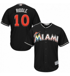 Youth Majestic Miami Marlins 10 JT Riddle Authentic Black Alternate 2 Cool Base MLB Jersey Youth Majestic Miami Marlins 10 JT Riddle Authentic Black Alternate 2 Cool Base MLB Jersey