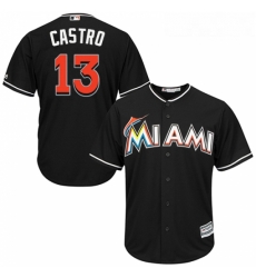 Youth Majestic Miami Marlins 13 Starlin Castro Authentic Black Alternate 2 Cool Base MLB Jersey Youth Majestic Miami Marlins 13 Starlin Castro Authentic Black Alternate 2 Cool Base MLB Jersey