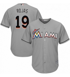 Youth Majestic Miami Marlins 19 Miguel Rojas Authentic Grey Road Cool Base MLB Jersey Youth Majestic Miami Marlins 19 Miguel Rojas Authentic Grey Road Cool Base MLB Jersey