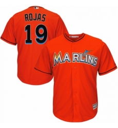 Youth Majestic Miami Marlins 19 Miguel Rojas Authentic Orange Alternate 1 Cool Base MLB Jersey Youth Majestic Miami Marlins 19 Miguel Rojas Authentic Orange Alternate 1 Cool Base MLB Jersey