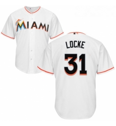 Youth Majestic Miami Marlins 31 Jeff Locke Replica White Home Cool Base MLB Jersey Youth Majestic Miami Marlins 31 Jeff Locke Replica White Home Cool Base MLB Jersey