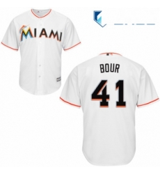 Youth Majestic Miami Marlins 41 Justin Bour Replica White Home Cool Base MLB Jersey Youth Majestic Miami Marlins 41 Justin Bour Replica White Home Cool Base MLB Jersey