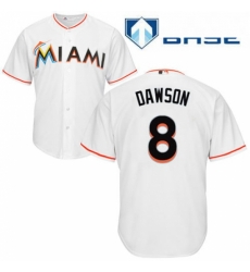 Youth Majestic Miami Marlins 8 Andre Dawson Replica White Home Cool Base MLB Jersey Youth Majestic Miami Marlins 8 Andre Dawson Replica White Home Cool Base MLB Jersey