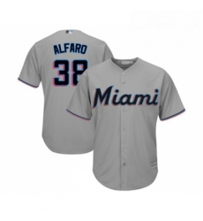 Youth Miami Marlins 38 Jorge Alfaro Replica Grey Road Cool Base Baseball Jersey Youth Miami Marlins 38 Jorge Alfaro Replica Grey Road Cool Base Baseball Jersey