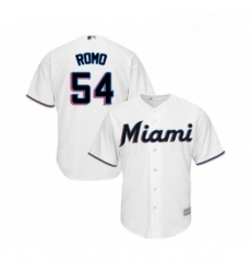 Youth Miami Marlins 54 Sergio Romo Replica White Home Cool Base Baseball Jersey Youth Miami Marlins 54 Sergio Romo Replica White Home Cool Base Baseball Jersey