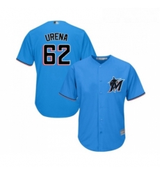 Youth Miami Marlins 62 Jose Urena Replica Blue Alternate 1 Cool Base Baseball Jersey Youth Miami Marlins 62 Jose Urena Replica Blue Alternate 1 Cool Base Baseball Jersey