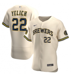 Brewers 22 Christian Yelich Cream Nike 2020 Flexbase Jersey Brewers 22 Christian Yelich Cream Nike 2020 Flexbase Jersey