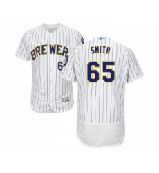 Mens Milwaukee Brewers 65 Burch Smith White Home Flex Base Authentic Collection Baseball Jersey Mens Milwaukee Brewers 65 Burch Smith White Home Flex Base Authentic Collection Baseball Jersey