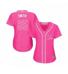 Womens Milwaukee Brewers 65 Burch Smith Replica Pink Fashion Cool Base Baseball Jersey Womens Milwaukee Brewers 65 Burch Smith Replica Pink Fashion Cool Base Baseball Jersey