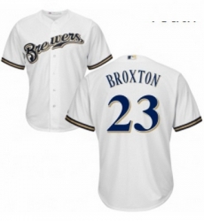 Youth Majestic Milwaukee Brewers 23 Keon Broxton Replica Navy Blue Alternate Cool Base MLB Jersey Youth Majestic Milwaukee Brewers 23 Keon Broxton Replica Navy Blue Alternate Cool Base MLB Jersey