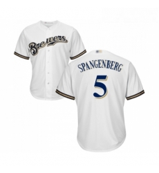 Youth Milwaukee Brewers 5 Cory Spangenberg Replica White Alternate Cool Base Baseball Jersey Youth Milwaukee Brewers 5 Cory Spangenberg Replica White Alternate Cool Base Baseball Jersey